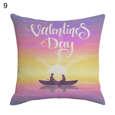 

Lover Letters Printed Pattern Pillow Case Cushion Cover Home Sofa Car Decor