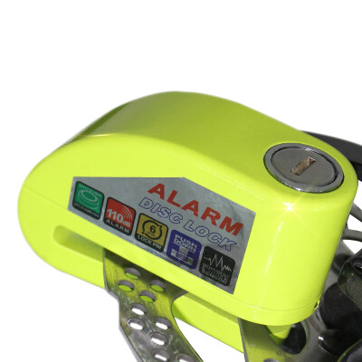

IZTOSS waterproof disc brake lock alarm motorcycle lock anti-theft lock anti-theft disc lock mountain bike lock fluorescent green