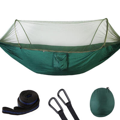 

Outdoor Camping Parachute Cloth Anti-mosquito Hammock Automatically Open