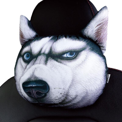 

Car Headrest Pillow Tiger Auto 3D Cute Animals Head Restraints of Automobile Seat