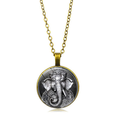 

Vintage Statue Necklace Decoration Jewelry For Women Men