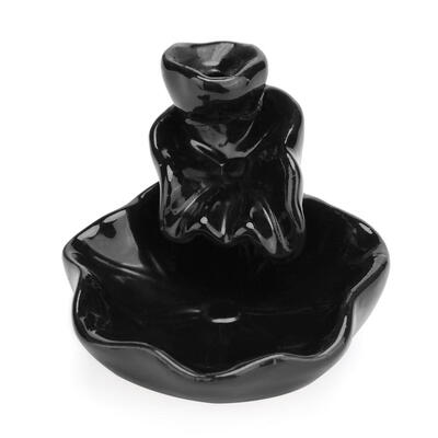 

Lotus Ceramic Censer Cone Smoke Backflow Incense Burner Office Home Decor