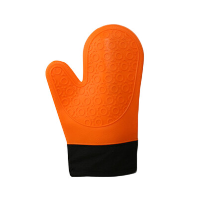 

Toponeto 1Pcs Silicone Cotton Heat Resistant Gloves Pot Holders For Kitchen Cooking Baking BBQ