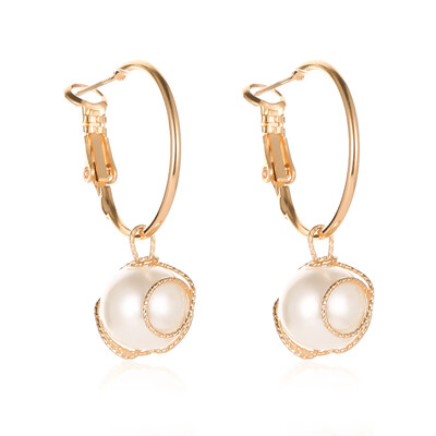 

Vintage Irregular Geometric Pearl Earrings For Women Jewelry Accessories