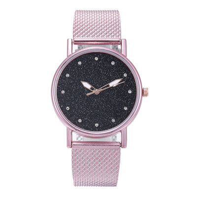 

RM Fashion Luxury Inlay Diamond Starry Dial Quartz Silicone Tape Ladies Watch