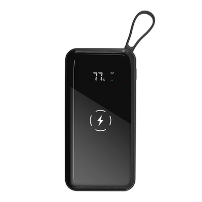 

Swalle light&portable compact small capacity power bank with LED with screen display with wireless charging