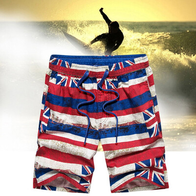

Tailored Fashion Mens Bandage American Flag Print Stripe Beach Sport Casual Shorts Pants