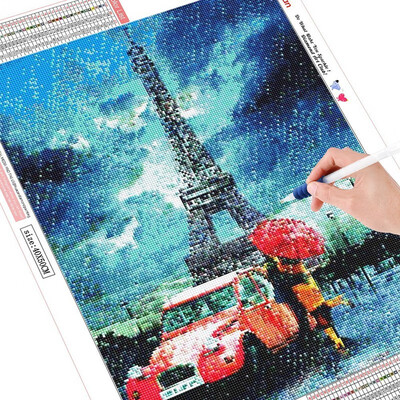 

kirinshow 5D Diamond Painting Full crystal Couple Embroidery Sale Eiffel Tower Picture Of Rhinestone Diamond Mosaic Drop Ship