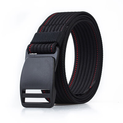 

New Unisex belt Solid Color Nylon Automatic Buckle Women belt Wear Resistant Casual Cowboy pants Wild Men belt