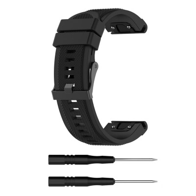 

〖Follure〗for Garmin Fenix 5X Plus Band Easy Fit 26mm Width Soft Silicone Watch Strap AG