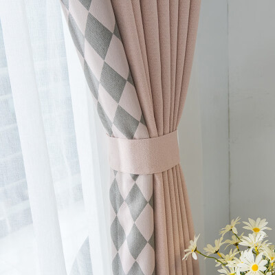 

XINJINGANYIJIA Curtains shading princess style flannel Nordic simple 15527