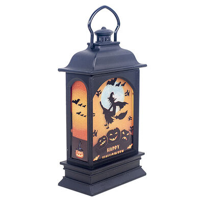 

New Hot Halloween Flameless Candle Light Decorative Hanging Lantern Battery Powered Table Lamp Holiday Theme Party Decor