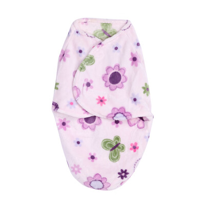 

Newborn Baby Swaddle Wrap Soft Short Plush Blanket Swaddling Sleeping Bag