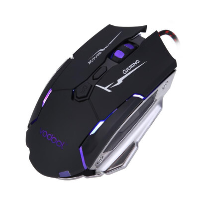 

VODOOL K1015 Wired USB Gaming Mouse 7 Buttons Black