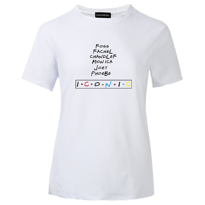 

New Fashion Women Friends Tv Show T-Shirt Casual Short Sleeve Letter Printing Tee Shirt Tops
