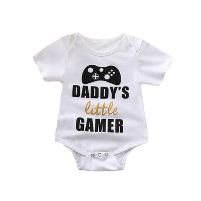 

Baby boy jumpsuit infant letter print playsuit Baby Boys Rompers Letters Printed Jumpsuit Infant One-piece Romper