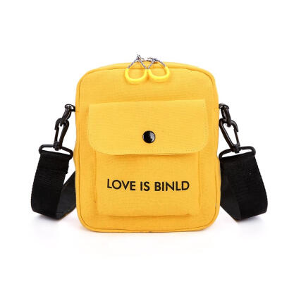 

Unisex Women Men Canvas Small Shoulder Handbags Printing Crossbody Bags