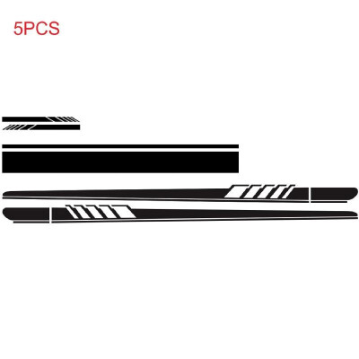 

5Pcs Car Side Door Body Hood Rearview Mirror Decal Stripes Sticker Racing Decals