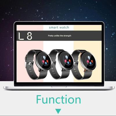 

L8 Blood Pressure Oxygen Heart Rate Monitor IP68 Waterproof Smart Bracelet