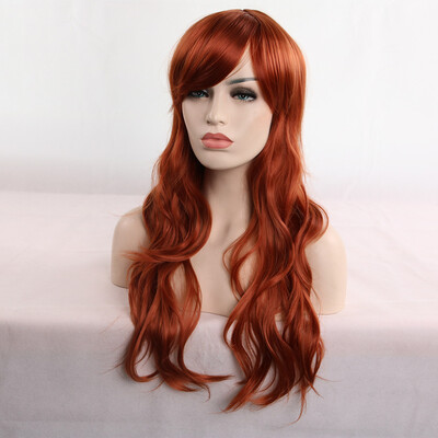 

Tailored 80cm Womens Heat Resistant Hair Blonde Long Curly Full Wig