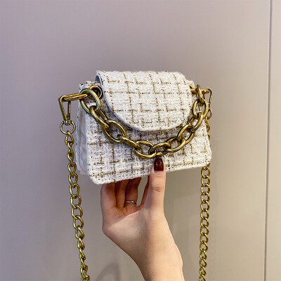 

In autumn&winter new wool small bag women 2019 new Korean chain messenger bag Joker temperament shoulder bag