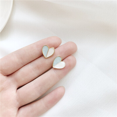 

2019 new summer brand design hand-made embossed love small earrings generous minimalist gift Korean earrings for women