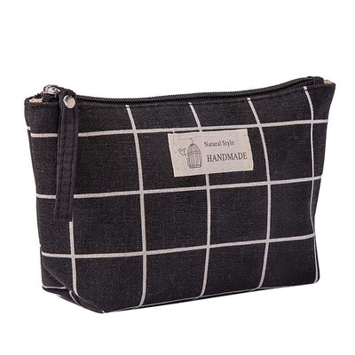 

JPGIF Cotton And Linen Large-Capacity Cosmetic Bag Multi-function Travel Cosmetic Bag