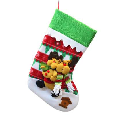 

〖Follure〗Christmas Santa Socks Candy Gift Bag Ornament Party Xmas Tree Hanging Decoration