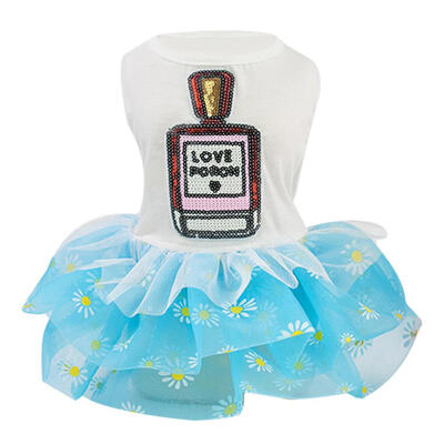 

Pet Dog Clothes Summer Dog Mesh Dress Perfume Bottle Dogs Wedding Dresses