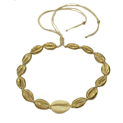 

Puka Natural Shell necklace women Shell gold cowrie best friend cowry seashell necklace bijoux collier femme bohemian jewellry