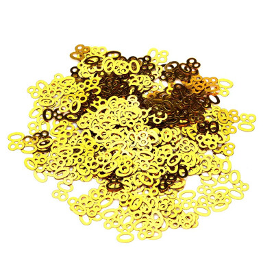 

Gobestart Gold Happy Birthday Confetti 30 40 50 60 70 80 Age Number Decor Party Supplies