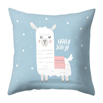 

1Pc Kawaii Llama Alpaca Pillow Case Cover Sofa Cushion Pillow Cushion Pillowcase For Home Decoration