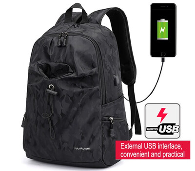 

40L Multi function USB charging mens 15 inch Notebook Backpack student bag for youth hiking leisure travel water bag backpack