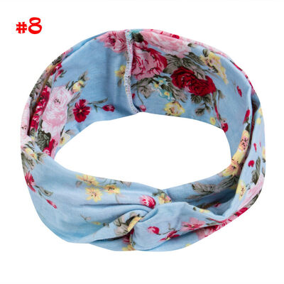 

SUNSIOM Ladies twist knot pattern headband elastic head wrap turban hair band flower Hot