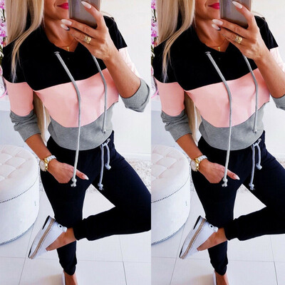 

Women Long Sleeve Hoodie Sweatshirt Sweater Hooded Jumper Coat Pullover Tops