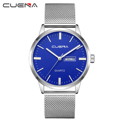 

Gobestart Fashion Stainless Steel Men Military Sport Analog Quartz Wrist Watch With Calend