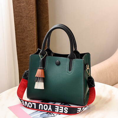 

Handbag lady fashion retro sour side bag Korean version of one-shoulder fashion black bag simple oblique Bag