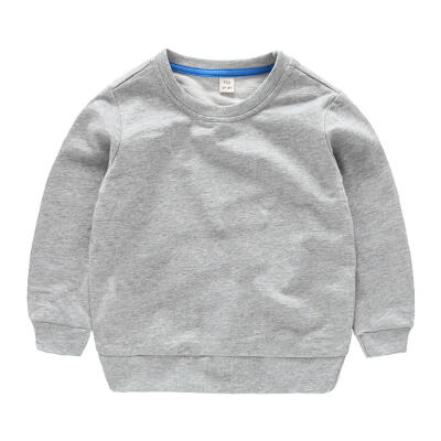 

Kids Boys Long Sleeve O Neck Solid Color Casual Spring Autumn Sweatshirts