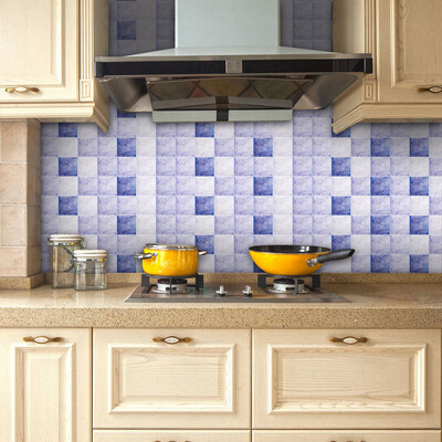 

〖Follure〗20x500cm Adhesive Tile Art metope Wall Decal Sticker DIY Kitchen Bathroom Decor