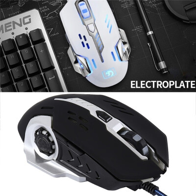 

Combatwing 3200 DPI 6 Buttons LED Optical USB Wired Mechanical Gaming Mouse Support User Defined Macro Programming