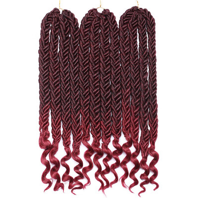 

5PcsLot Faux Locs Crochet Hair With Curly Ends 20 Inch Dreadlocs Goddess Locs Crochet Braids Synthetic Braiding Hair Extension