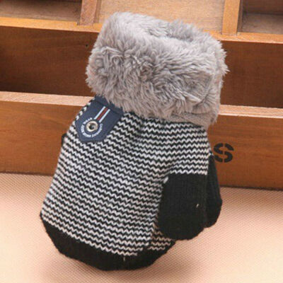 

Fashion Kids Winter Gloves Boys Warm Knitted Mittens Full Finger Magic Glove