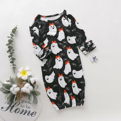 

Halloween Baby Girls Boys Gown Ghost Nightgowns Sleepwear Sleeping Bag 0-3Y CA