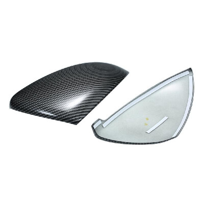 

Rearview Mirror Trim Cover Cap Carbon Fiber Style Direct Fit Replacement for VW Golf GTI MK7 R