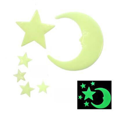 

〖Follure〗Plastic 3D Stars Glow In The Dark Luminous Fluorescent Wall Stickers D