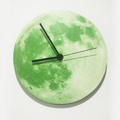 

30cm Moon Wall Clock Waterproof Luminous Home Decorative Hanging Clocks