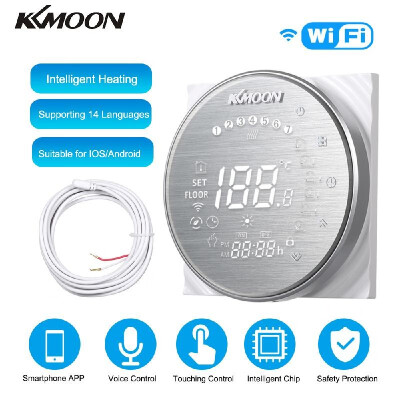 

KKmoon Digital Underfloor Heating Thermostat for Electric Heating System Floor & Air Sensor with WiFi Connection & Voice Control E