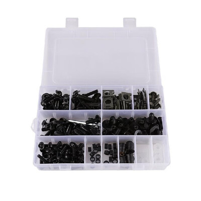 

233pcs Universal Motorcycle Sportbike Fairing Bolt Kit Motorbike Body Fasteners Clip Screws Nuts Set