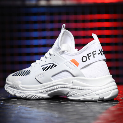 

Mens shoes summer breathable mesh red shoes mens tide shoes wild old white shoes Korean version of the trend ins casual sports shoes