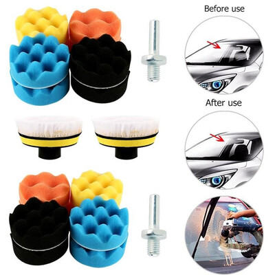 

22pcs For Car Burnishing Buffing Pads Wheel Hub Polishing Cone Shaped Foam Sponge